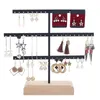 Jewelry Stand Fashion 52 Hook Earring Jewelry Organizer Earring Organizer Hanging Holder Necklace Display Stand Box Holder Rack Jewelry Hanger 230728