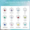 CDE Forever Love Heart Pendant Necklaces for Women 925 Sterling Silver with Birthstone Zirconia, Jewelry Gift for Women Mom Girlfriend Girls Her D43255