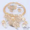 Wedding Jewelry Sets CYNTHIA High Quality Set Women's Exquisite Nigerian Necklace Earrings Bracelet Ring Bridal Indian Fashion 230729