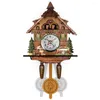 Relojes de pared, reloj colgante de madera, alarma de pájaro, cuco para el hogar, decoración de la habitación de los niños, reloj de cuarzo, decoración decorativa