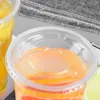 Disposable Cups Straws Drinking Cup Party Milk Tea Lids Wrapping Cool Coffee Portable Ice