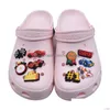 Shoe Parts Accessories Pvc Racing Clog Charms Decoration Buckle Pins Buttons Drop Delivery Series Randomly