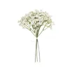 Decorative Flowers Artificial Baby's Breath Silk Flower Bouquet Home Decor Party Decoration White Dried Petals