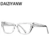 Solglasögon vintage TR90 Cat Eye Women Fashion Högkvalitativ anti Blue Light Glasses Metal Spring Hinge Anpassat recept