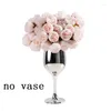 Flores decorativas Seda Peônia Artificial Rose Bouquet 27 Cabeças Arranjo de Flores de Mesa Decoração de Casamento Decoração de Casa Falsa