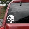 13 5 12 6 cm för Army Ranger Skull Sticker Car Window Decal Vinyl Car Sticker Black Silver CA-1297287B