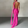 Casual Dresses Women Sexy Backless Dress Bodycon Sleeveless Open Back Maxi Going Out Elegant Party Cocktail Long