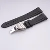 22mm Curved End Silicone Rubber Watch Band Straps Bracelets For Black Bay282Y