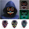 LED-Lichtstäbe, Halloween, Cosplay, Neon-Purge, Maske, gruseliger Totenkopf, Party, EL-Draht, Produkt für Kostüm 230728