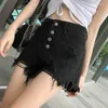 Femmes Shorts Femmes Baggy Déchiré Pantalon Court Pour Les Femmes À Porter Denim Lâche Blanc Large Jeans Vêtements Offre Élégante