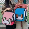 Schultasche S 2D Hochwertige Malerei Rucksack 2023 Neueste Mode Cartoon Büchertasche Jugend Mädchen Luxus Comic Einfach 230729