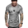 Costumes pour hommes NO.2 A2254 T-Shirt Casual Top 3D Summer O-Neck Shirt Grande Taille Streetwear