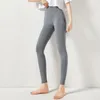 Pantalon Femme Européen Américain Sans Couture Tricoté Yoga Sport Courir Leggings Serré Porter Fitness Femme Gris