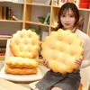Travesseiro Design de biscoito de pelúcia macio cochilo para quarto infantil brinquedos de pelúcia cadeira para decoração de casa S
