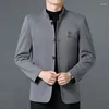 Vestes pour hommes 2023 mode chaud tout col montant manteau en laine de haute qualité Version coréenne du Style britannique hôtes loisirs