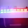 86 cm (34 Zoll), zweifarbiges 144-W-LED-Auto-Blitzwarnlicht, Warnbalkenlicht, 48 LEDs * 3 W, DC10-30 V, Beraterlichter für Polizei-, Krankenwagen-, Feuerwehr- und Einsatzfahrzeuge, wasserdicht