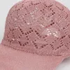 ボールキャップサマーメッシュ女性のための編み編み野球帽をファッション中空の通気性のある屋外サンプロテクションガールレトロスナップバックハット230729