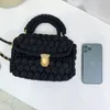 Evening Bag s Hand Woven Bag Crochet Homemade Graceful Strip Thread Handbag Shoulder Crossbody 230728