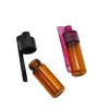 51mm36mm 유리 병 Snuff Snuff Dispenser 휴대용 총알 Snorter Plastic Vial Pill Case Case Box 숟가락 다중 CO4181502 LL