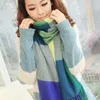 스카프 소프트 양모 격자 무늬 겨울 여성 스카프 두꺼운 숄 좋은 품질 패션 액세서리 레이디 200 60 cm 선물