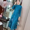 Ethnische Kleidung Vietnam Traditionelles Kleid Cheongsam Vintage Orientalisches chinesisches Qipao Cheongsams Schlanke, figurbetonte Kleider Lange Ao Dai 117299q