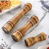 Mills 3 Sizes Manual Salt Pepper Wooden Mill Strong with Adjustable Ceramic Grinder Spice Shaker for Kitchen Cooking Tools 230728