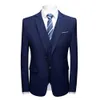 Abiti da uomo Blazer 3 pezzi BlazerVestPants Set Blazer Jacket Vest Pantaloni Business Suit Risvolto monopetto Slim Wedding Banquet Prom Men Suit 230728