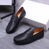 2023 Mens Dress Shoes Genuine Leather High Quality Casual Loafers Male Business Crocodile Brand Designer Party Flats Size 38-44