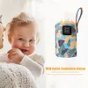 Bottle Warmers Sterilizers# USB Baby Nursing Heater Portable Insulated Stroller Bag Multipurpose On The Go Outdoor Winter for Home Travel 230728