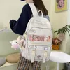 Okul Çantaları Joypessie Moda Kızlar Su Geçirmez Sırt Çantası Lisesi Kawaii Schoolbag Öğrenci Kadınlar Sevimli Seyahat Mochila Siyah Dizüstü Dizüstü Sıralama Çeki 230728