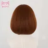 AniHutOchako Uraraka Perücke Boku No Hero Academia Cosplay synthetische rote kurze Anime My Ochaco Y0913188U