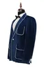 Bule Men Casamento Blazer Notched Lapel Single Breasted Coat Fit Noivo Party Formal Clothing For Male Customize 2023 Autumn New Arrival