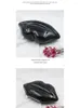 Abendtaschen Acryl Lippenkette Bankett Hand hält Sommer weiblich rot schwarz rosa