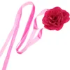 Decorative Flowers Women's Products Fashion Accessory Choker Chain Necklace Rose Necklaces Band
