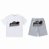 Trapstar 2023 Survêtement Trapstar pour homme T-shirt brodé à manches courtes Tenue Chenille Survêtement Noir Blanc Coton Londres Streetwear Taille S-xl IIHR