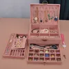 Ювелирные украшения 3-х Layes Jewelry Organizer Box Bere Differment Jewelry Box с ожерельями для ожерелий для серьс