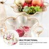 Dinnerware Sets Cake Decorating Nut Serving Container Fruit Platter 24.1x21.3cm Snack Tray Dessert Stand Vegetables Holder Salad Bowl