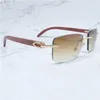 52% KORTING Zonnebril 2023 Vintage Randloze Houten Zonnebril Mannen Luxe Brillen Buffs Carter Brillen Voor Rijden Reizen Accessoires ShadesKajia Nieuw