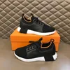 2023 Mens Paris Paris Genuine Leather Patchwork Mesh Casual Shoes Designer Brand Lace-Up Nylon Fashion Classic Running Sports