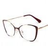 Sunglasses DOISYER Optical Glasses Frame Women 2023 Fashion Vintage Cat Eye Prescription Eyeglasses Anti Blue Light