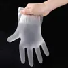 Disposable Gloves 100 Pieces Food Grade Catering Barbecue Thickened Oil-proof Hairdressing Cleaning TPE Material