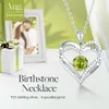 Cde Forever Love Love Heart Pendant Necklaces for Women 925 Birtsstone Zirconia、女性のためのジュエリーギフト