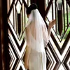 Bridal Veils V05 Veil With Pearls For Wedding Party Multi Size Elegant Waltz Comb White Ivory One Layer Chapel Length