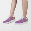 DIY-skor Mens Running Shoes One For Men Women Platform Casual Sneaker Purple Abstract Girl Trainers Outdoor Sports 36-48