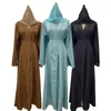 Abbigliamento etnico Cardigan con perline fatto a mano 2023 Dubai Elegante tunica Abito lungo Moda musulmana Tunique Femme Musulman Hijab Kimono aperto Abaya