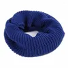Scarves Unisex Winter Warm For Infinity 2 Circle Cable Knit Cowl Neck Long Scarf Shawl C DXAA