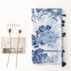 Scarves Chinese Style Vintage Blue and White Porcelain Scarf Woman Outdoor Sun Beach Ink Painting Shawl 180x90cm Pashmina Hijab 230729