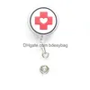 Business Card Files Wholesale 2022 Design 1 Pc High Quality Sile Retractable Hospital Nurse Badge Holder Reel Cute Cartoon Id Keycha Dhtdq