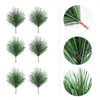 Decorative Flowers Fake Pine Tree Christmas Crafts Picks Xmas Branches Decor Artificial Outdoor Plants