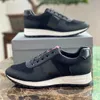 Luxury Men's Casual Sneaker Shoes American Cup Technical Fabric Man Mesh Tyg Sneakers Shoe Patent Läder Lace Up Outdoor Runner Trainers Rubber Sole Black Blue 46